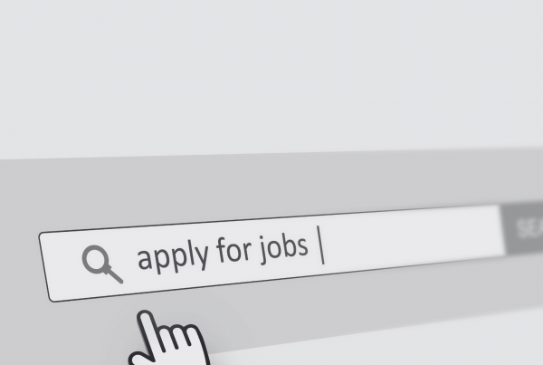 Search bar with 'apply for jobs' typed in it