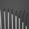 Burnout - eight matches increasingly burnout out from left to right