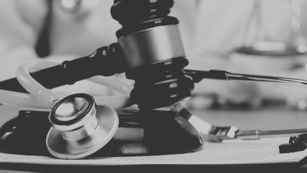 Gavel and stethoscope