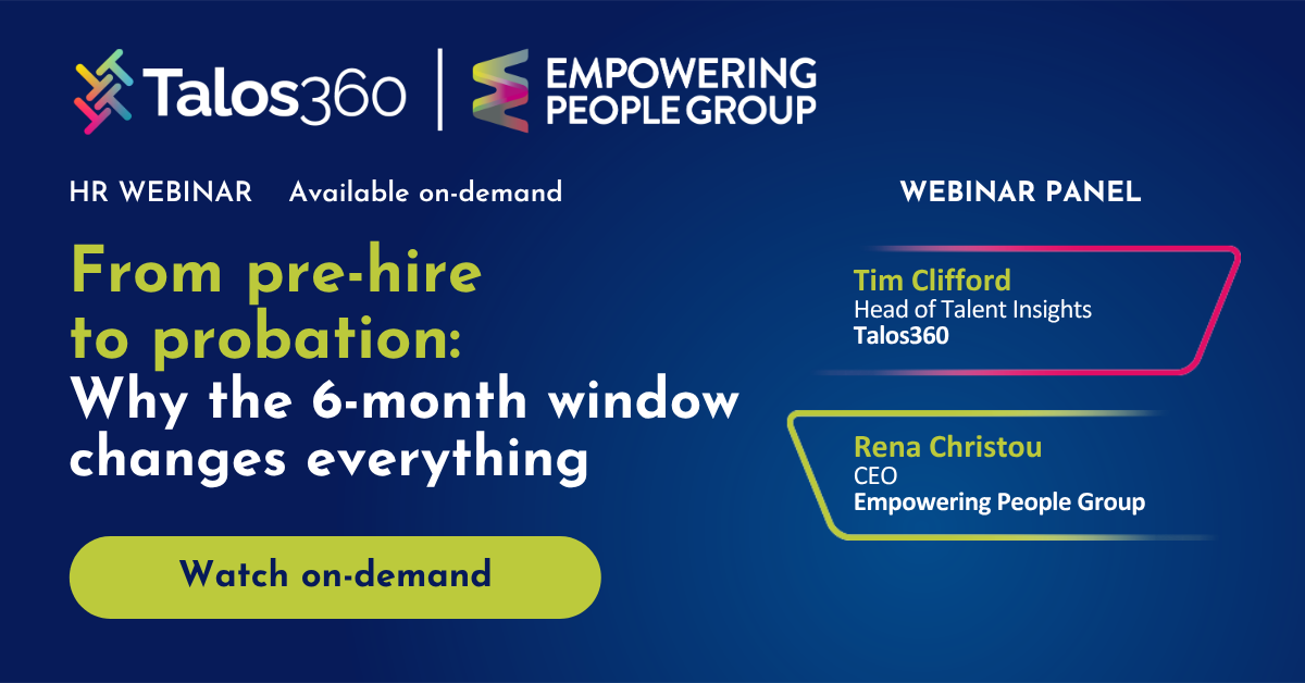 From pre-hire to probation webinar on-demand