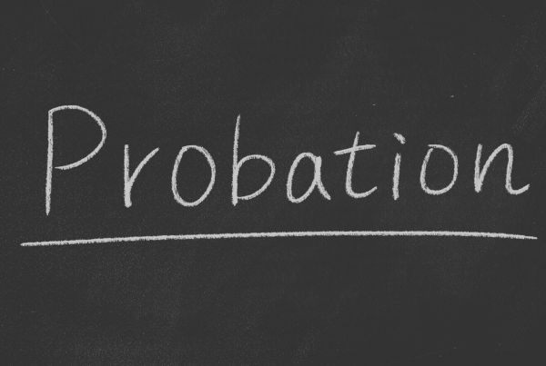 probation on chalkboard
