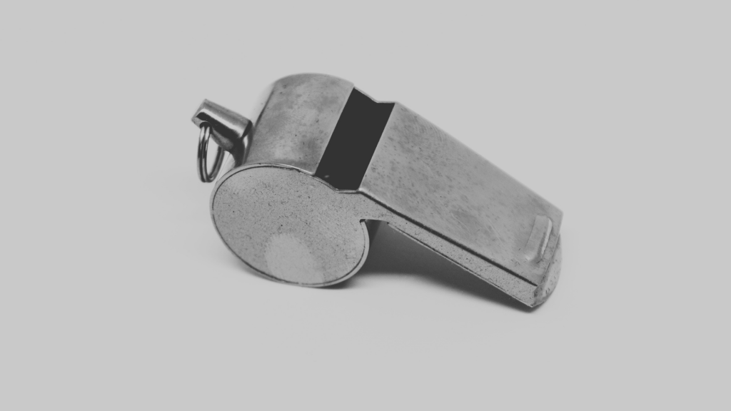 Picture of a referee's whistle