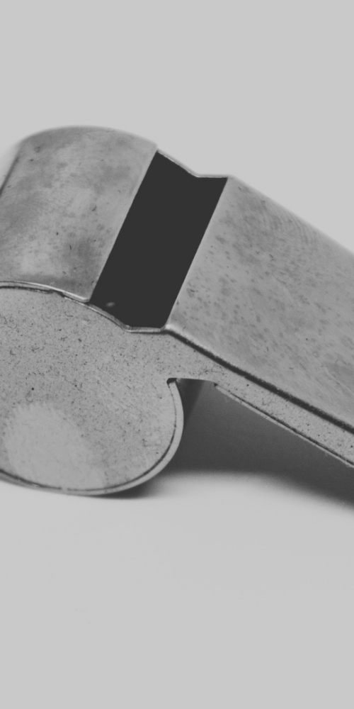 Picture of a referee's whistle