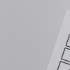White paper with three boxes and a tick in one box